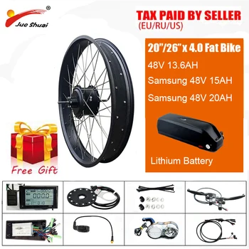 

Fat Tire 20" 26" 4.0 48V 1000W Rear Hub Motor Electric Bike Conversion Kit E bike Kit Gear Hub Motor ebike for Electric Bike