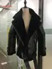 Winter Sheepskin Coats Women Thicken Faux Leather Fur Coat Female Fur Lining Leather Jacket Aviator Jacket casaco feminino ► Photo 2/6