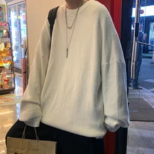 Harajuku Warm Knitted Sweaters Pullover Men Winter Sweater Male Japanese Wool Sweater