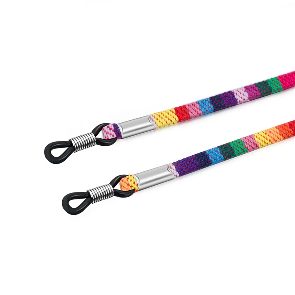 Для мужчин и женщин этнический стиль многоцветные очки веревка 5 мм солнцезащитные очки для шеи шнур ремешок для очков держатель шнура - Цвет: 13