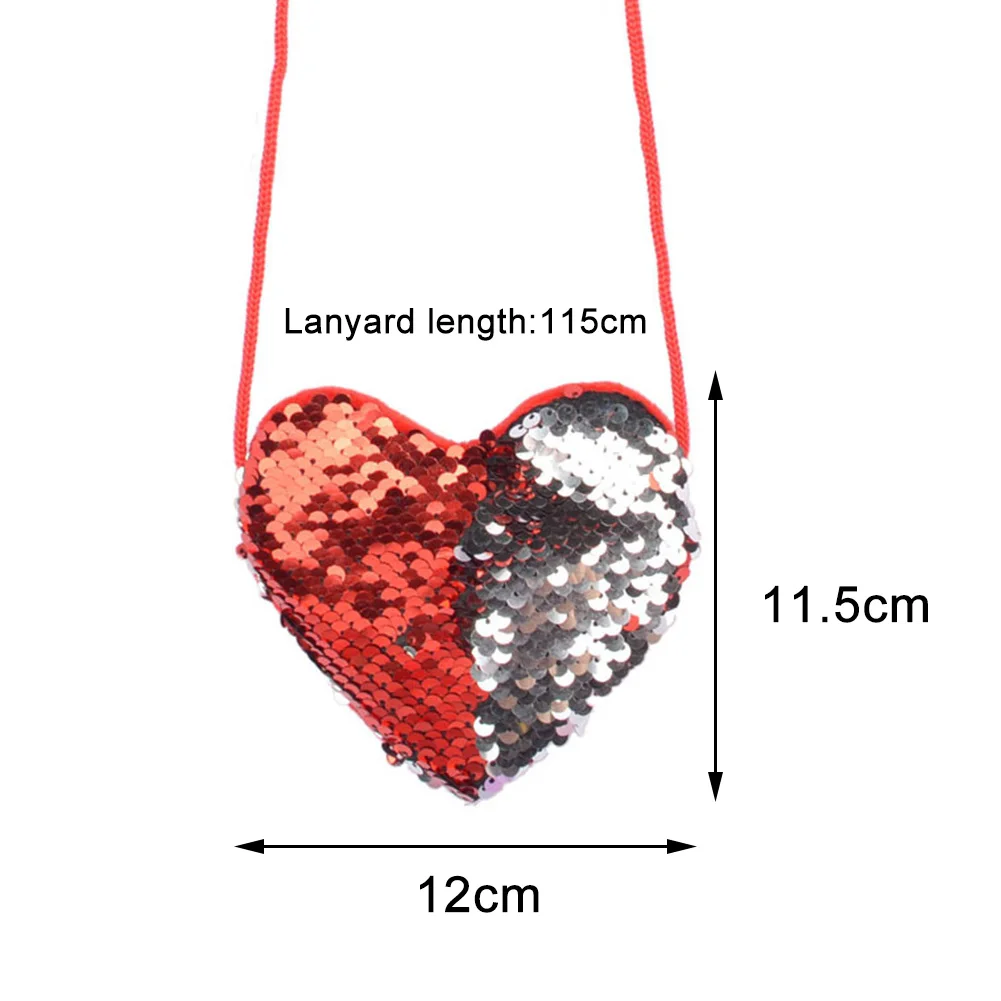 КЛЮЧ молния детский день рождения мини портативный подарок вечерние Любовь Сердце с ремешком сумка Мода портмоне милые блестки