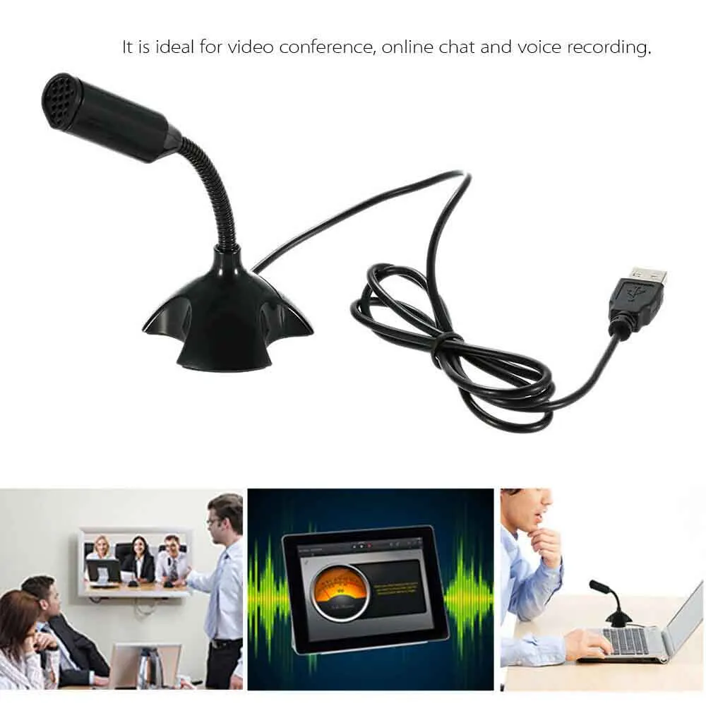 Гибкий USB Настольный Студийный микрофон Skype для ноутбука N4S1|Микрофоны| |