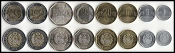 

Set 8Pcs Peru Coins 2011-13 Edition Latin America 100% Real Original Coin Collection UNC New