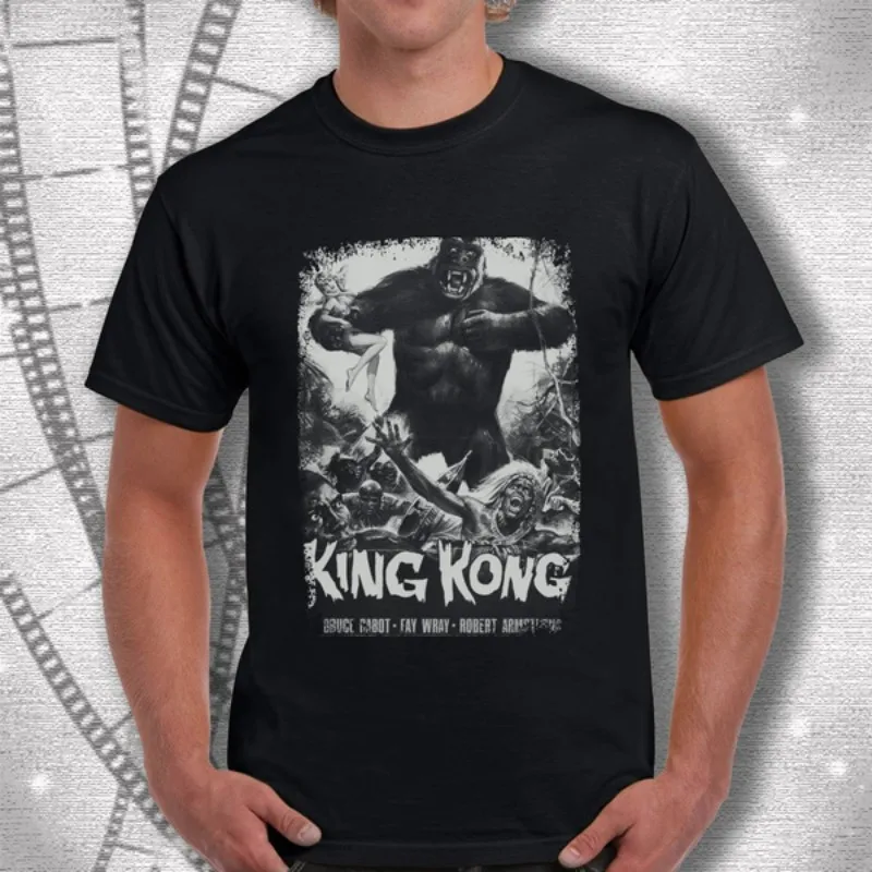 King Kong Me Poster Tshirt Mens Film T shirt Fashion Mens Top Tee Shirt