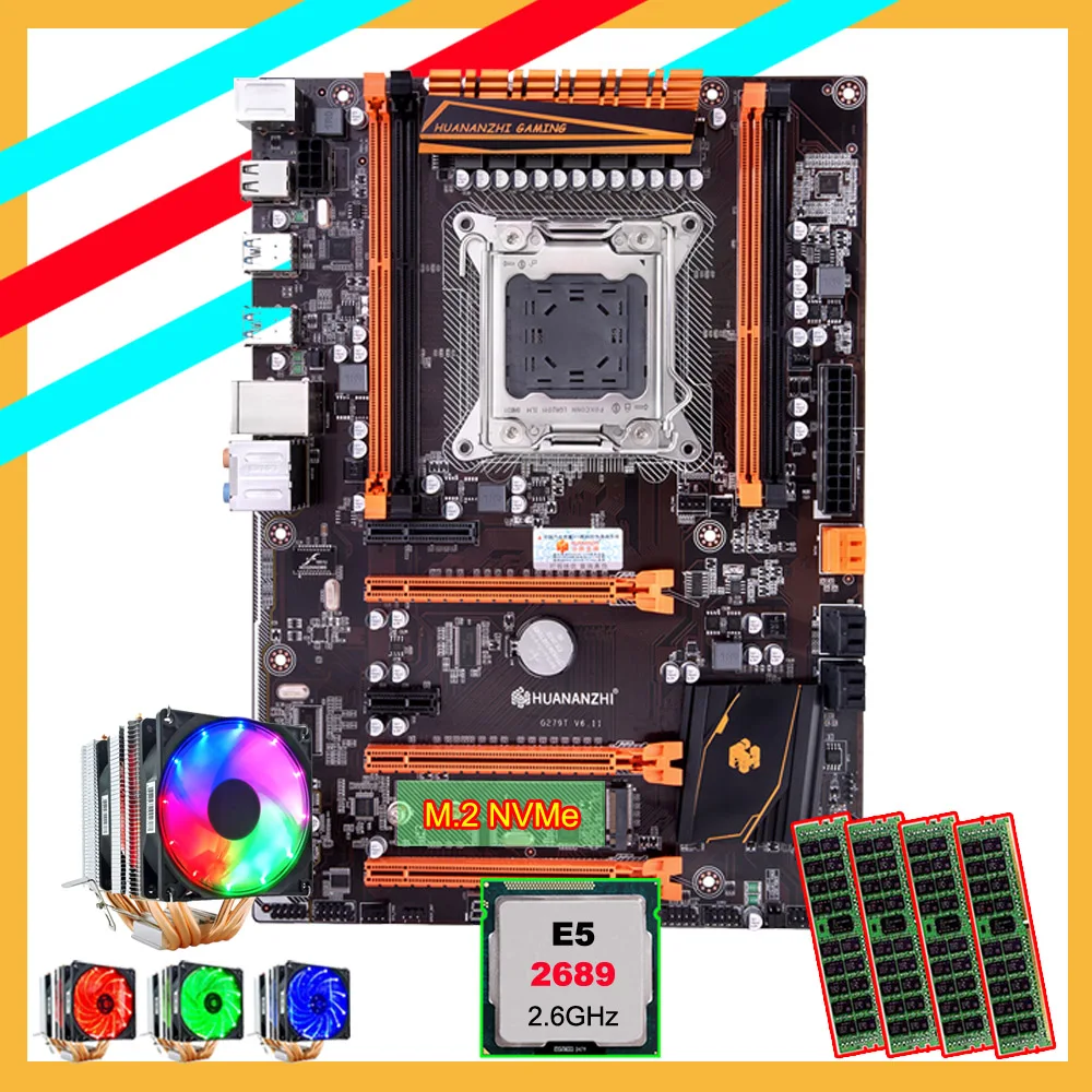 Бренд HUANANZHI X79 deluxe материнская плата с слотом M.2 скидка материнская плата с ЦПУ Intel Xeon E5 2689 с кулером ram 64G (4*16G) Бренд HUANANZHI X79 deluxe материнская плата с слотом M.2 скидка материнская плата с ЦПУ Intel Xeon E5 2689 с кулером ram 64G (4*16G)