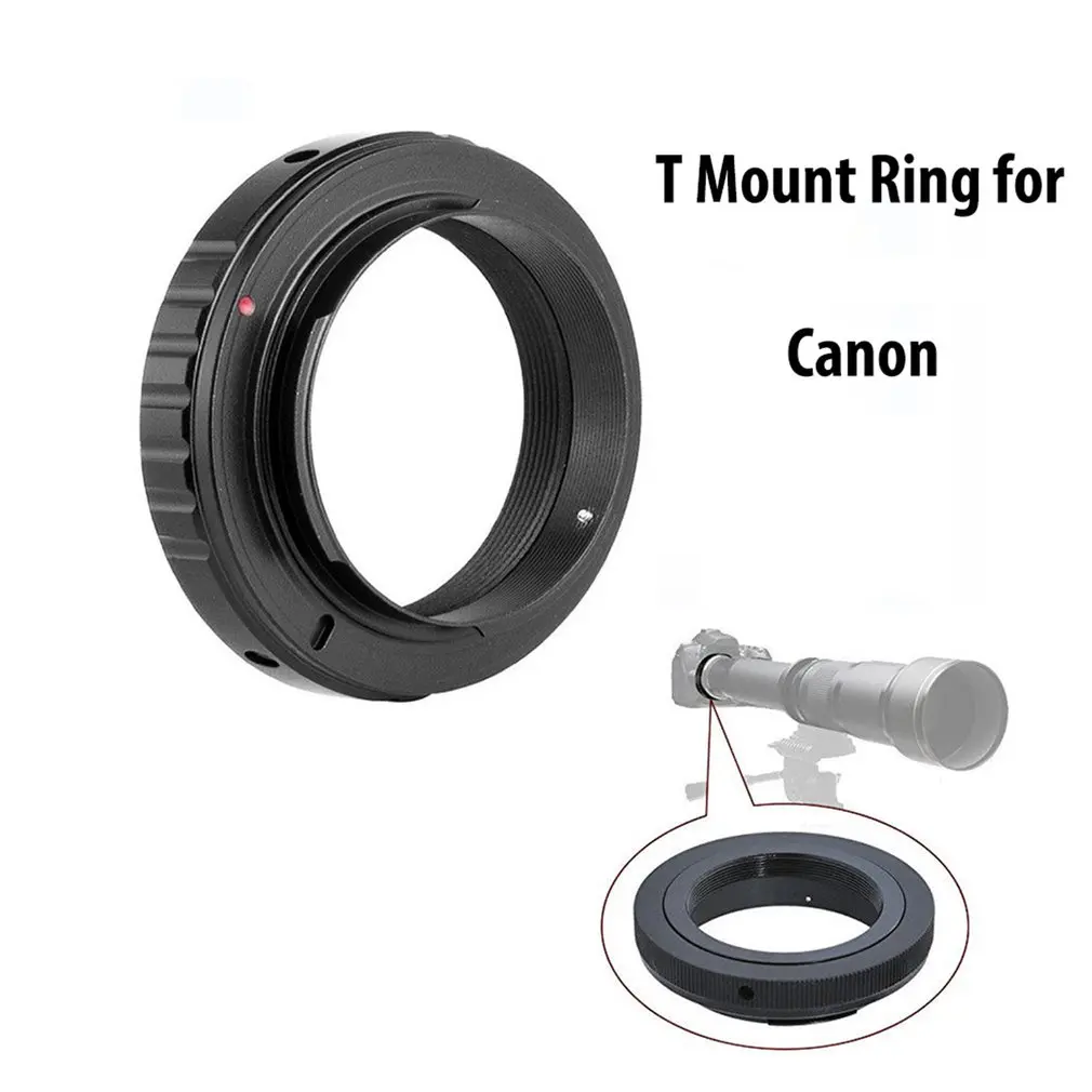 T-Mount (T2) Адаптер для EF EOS 80D/77D/70D/60D/60Da/50D/7D/6D/5D/5Ds/T7i/SL1 цифровых зеркальных камер