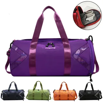 

Travel Outdoor Bag Waterproof Women Male Sports Bags For Shoes New Women Travel Handbag Tote Bag Nylon Black Gym Bag Men B131