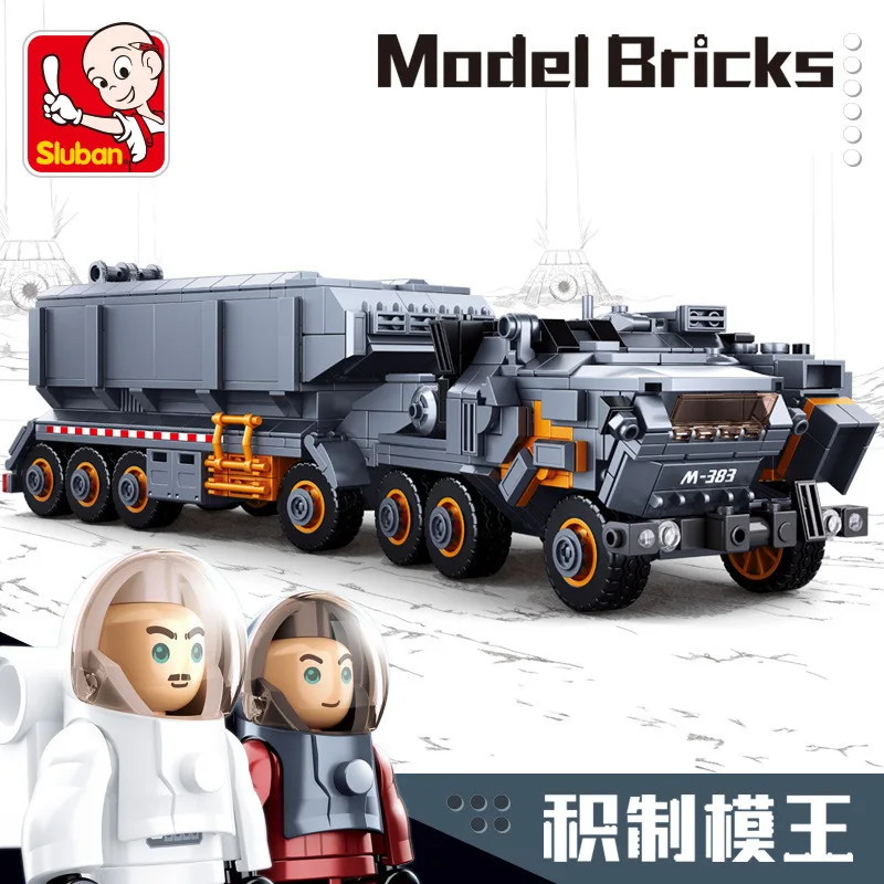 

compatible with L Sluban 832 PCS Building blocks Roaming Movie Earth Flintstone Carrier truck Building Block for Children's Toys