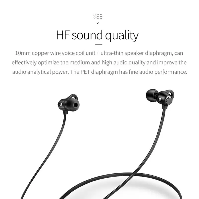 CLAITE S6 Беспроводные bluetooth 5,0 наушники HiFi бас стерео магнитные водонепроницаемые спортивные шейные наушники с 100Amh батареей