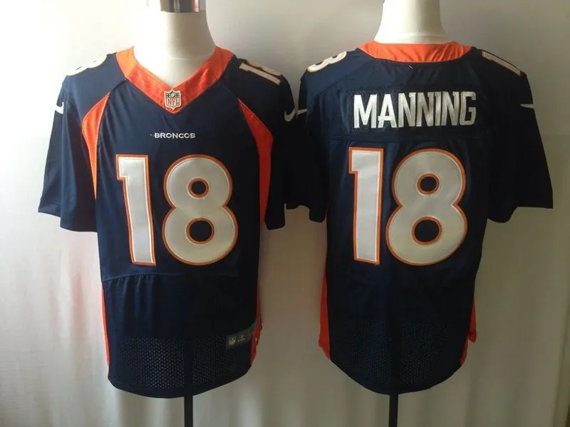 Синий Stitiched, Denver s, Brock Osweiler, Peyton Manning, Willis McGahee, Bradley Roby, Von Miller, Julius Thomas, Wes Welker, Decker Jersey - Цвет: Синий