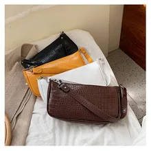 Ретро Аллигатор узор женская сумка почтальон лоскут Сумки из искусственной кожи Уличная Повседневная твердая молния женская сумка на плечо Новинка