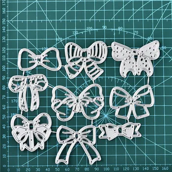 

InLoveArts 9PCS Lace Bow Dies Bow Rectangle Frame Metal Cutting Die for DIY Scrapbooking Paper Cards Die Cuts Photo Album Making