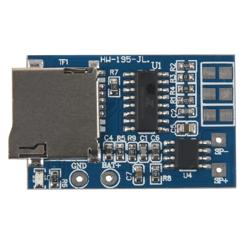 5 шт. GPD2846A TF карта MP3 декодер плата 2 Вт усилитель модуль для Arduino и 1x Mp3 без потерь декодеры декодирования Усилитель мощности Mp3