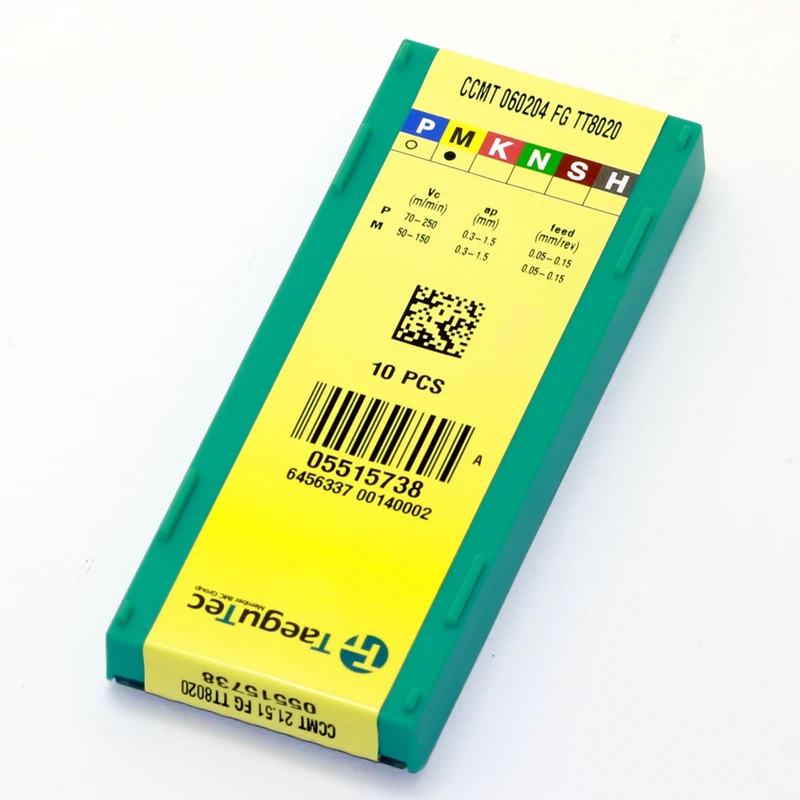 CCMT060204 FG TT8020 10 шт./лот TaeguTec точение токарный карбид Вставки