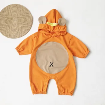 

2019 Autumn Toddler Baby Girls Boys Cartoon Rompers Cute Korean Baby Clothings