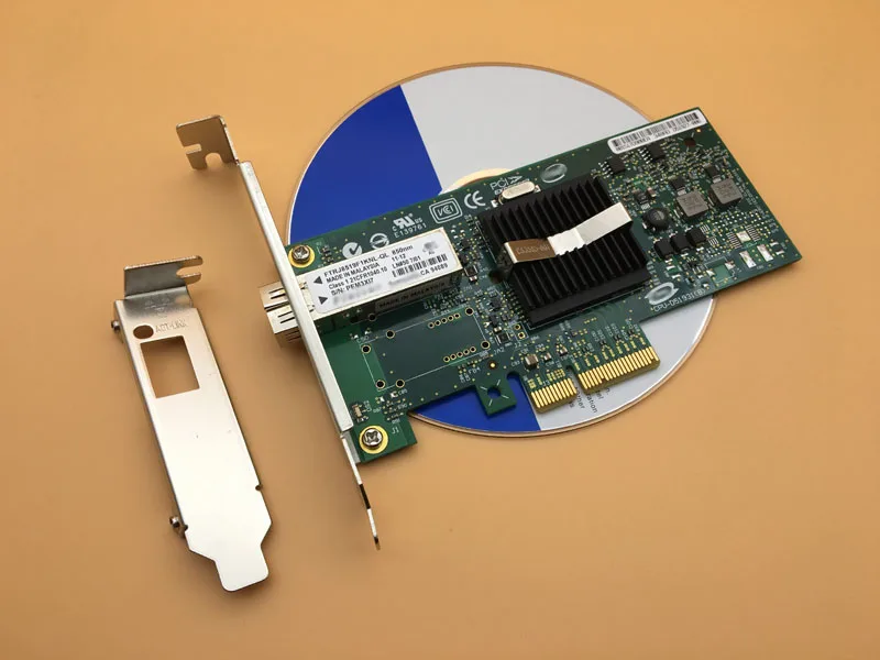 Однопортовый серверный адаптер Fiber NIC PCI-E X4 EXPI9400PF с SFP LX 10 км модуль