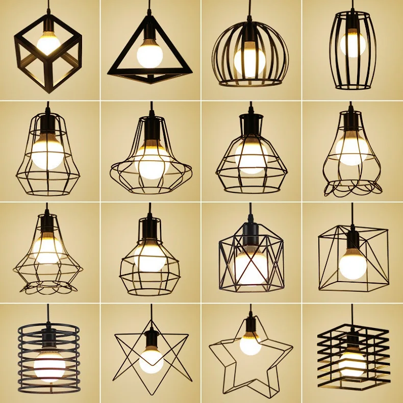 Современный подвесной светильник s Hanglamp Lustre винтажный светильник Промышленный светильник Lamparas De Techo Colgante современный скандинавский Лофт клетка