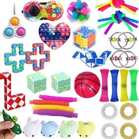 30 Pack Fidget Toys Anti Stress Set Stretchy Strings Push Gift Pack Adults Children Squishy Sensory Antistress Relief Figet Toys