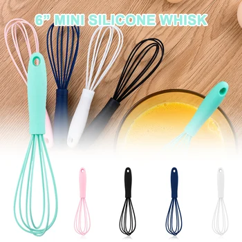 

Semi-automatic Egg Beater Silicone Egg Whisk Manual Hand Mixer Self Turning Egg Stirrer Kitchen Egg Tools Non-Slip Easy to Clean