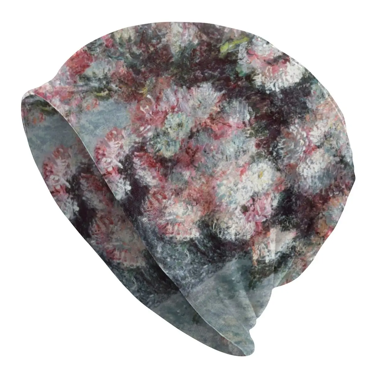 

Impressionism Oil Painting Skullies Beanies Hat Goth Autumn Winter Outdoor Unisex Caps Adult Warm Dual-use Bonnet Knit Hat