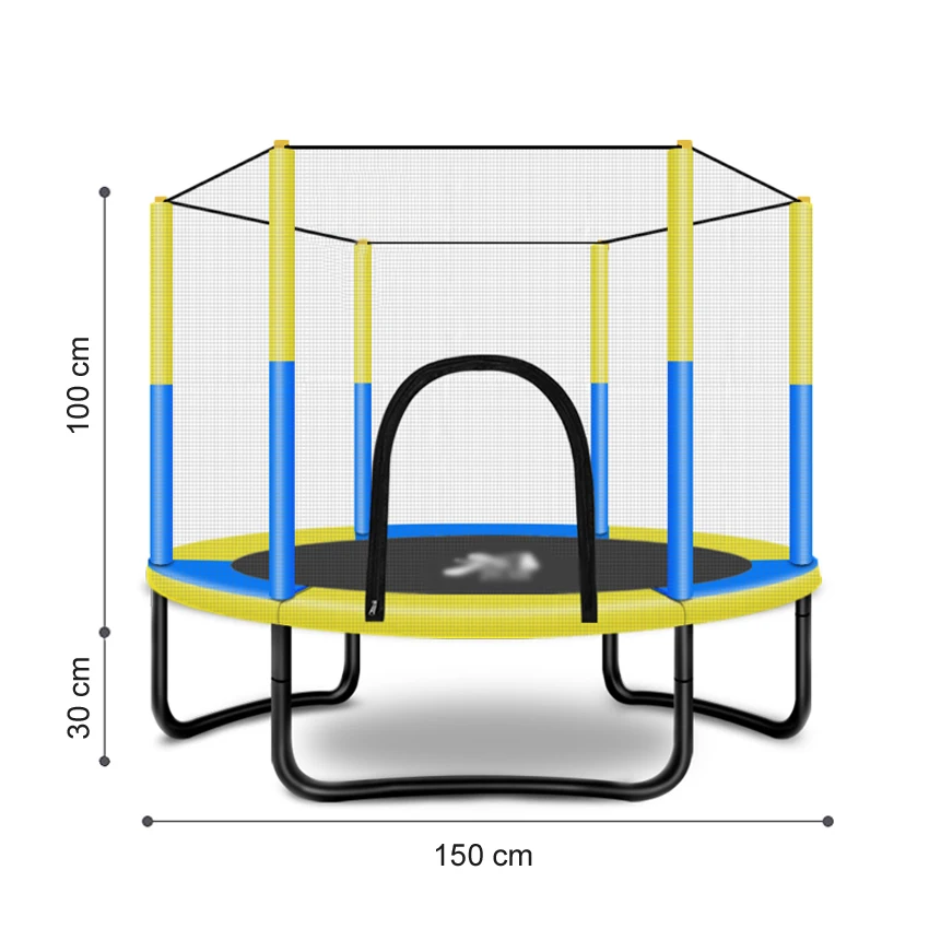 60 дюймов круглый детский мини батут подкладка сетка Rebounder наружные Упражнения