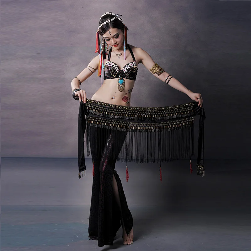 

Belly Dance Hip Scarf Woman Scarves Bellies Tribal Style Shawl for Dancing Waist Chain Accessories Belt for Belly Dancing