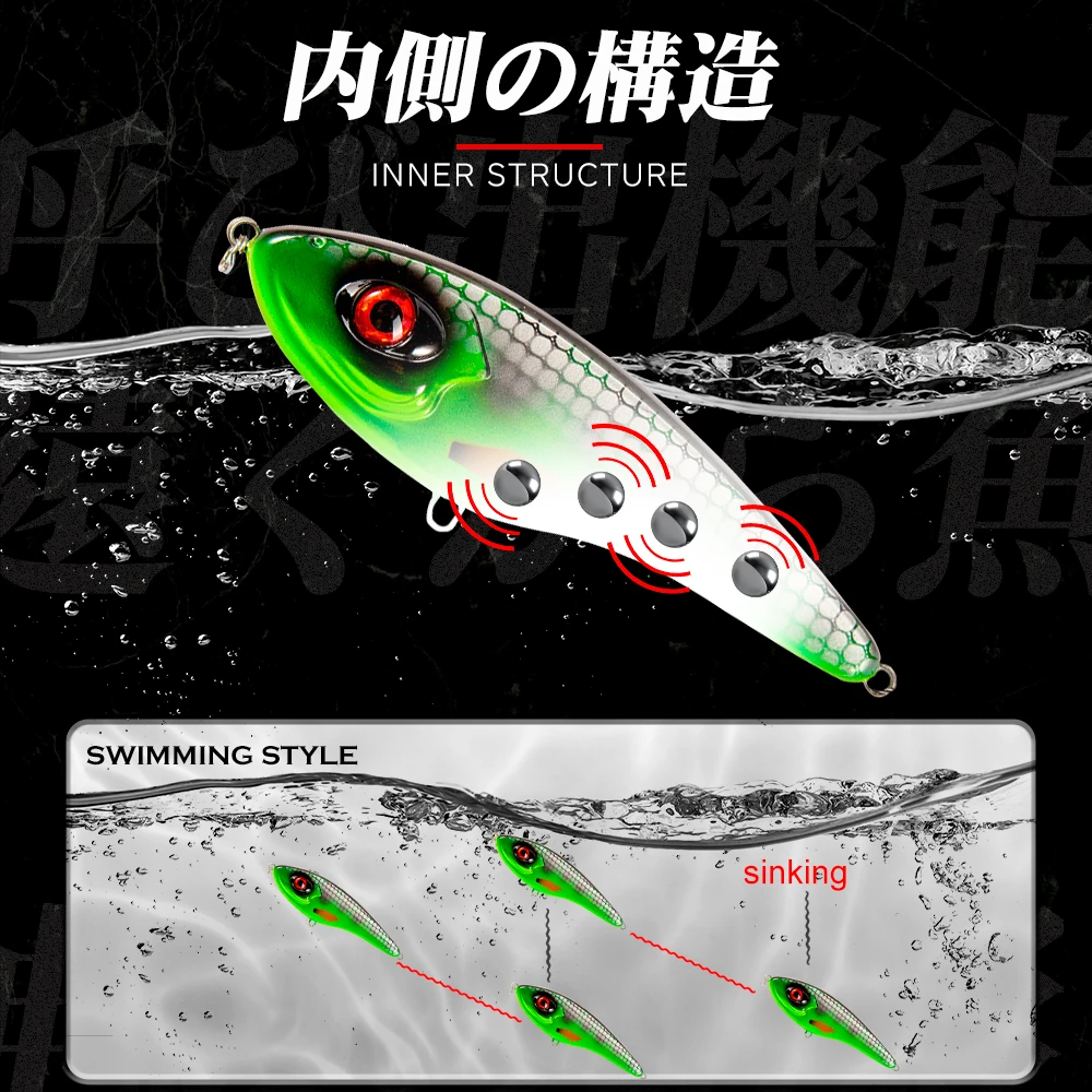Фото Рыболовная приманка hunhouse Jerkbait Musky Buster, 11,5/14,5 см, 32/52 г №3