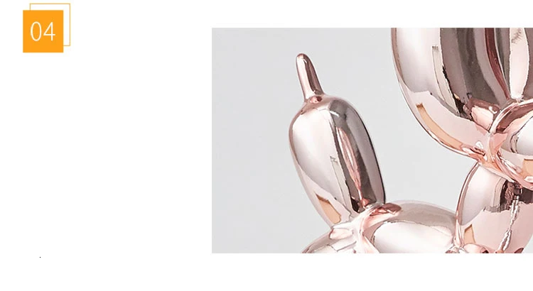 Modern Jeff Koons Balloon Dogs Sculptures Household Adornment Art Resin Craft Sculpture Art For Statue Home Decoration