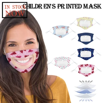

Unisex Protection Face Mask Adult Cloth Mask With Clear Window Mask Reusable Fashion Mouth Masks Mascarilla Reutilizable