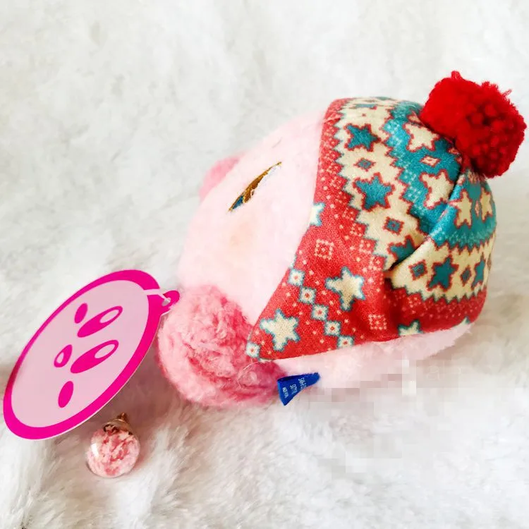 10 шт./лот 13 см Япония Розовый Плюшевые Кирби игрушки для детей peluches Merry christmas Ограниченная серия Красная шляпа