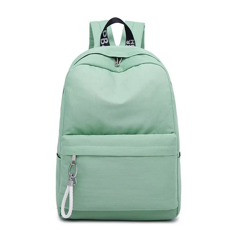 light green Женский рюкзак, Детские рюкзаки, женский рюкзак, водонепроницаемые школьные рюкзаки для девочек-подростков, школьная сумка, стиль - Цвет: light green