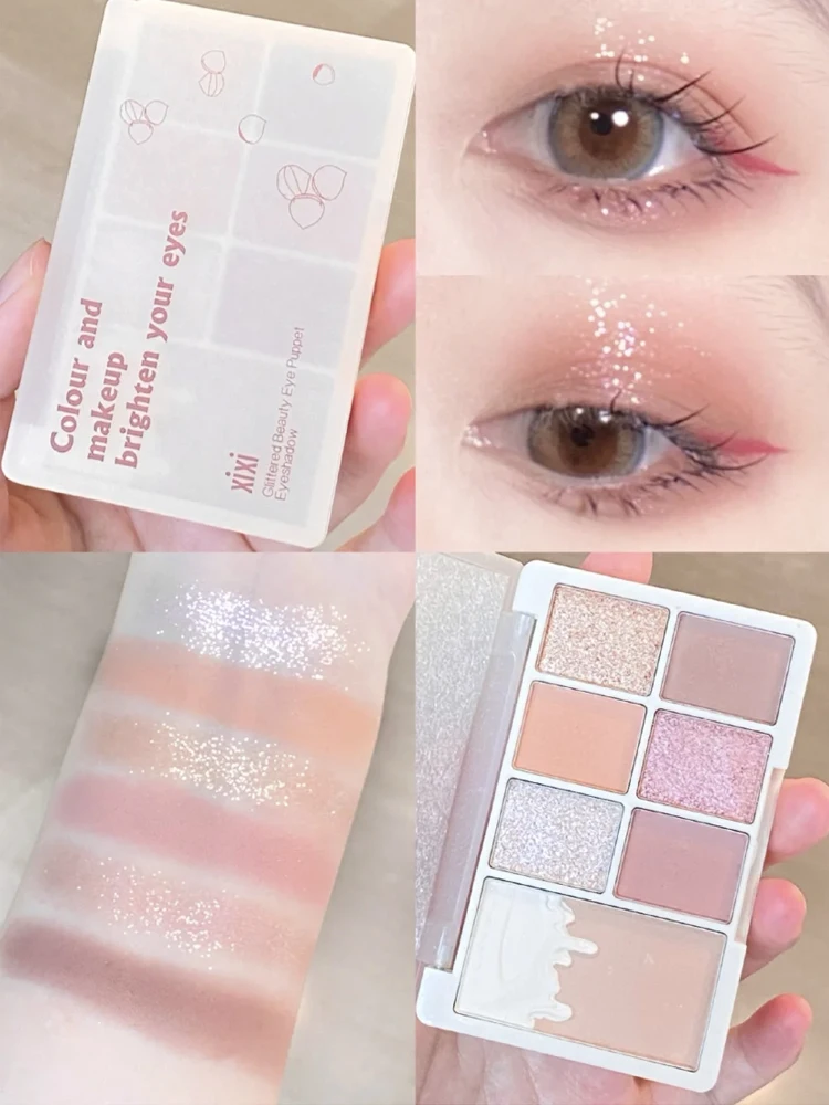 

zq Eye Shadow Plate Makeup New NS Cheap Student Milk Brown Fresh Niche