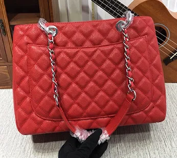 

2019New large luxury women's bag top quality caviar leather ladies shoulder bag large capacity classic designer handbag