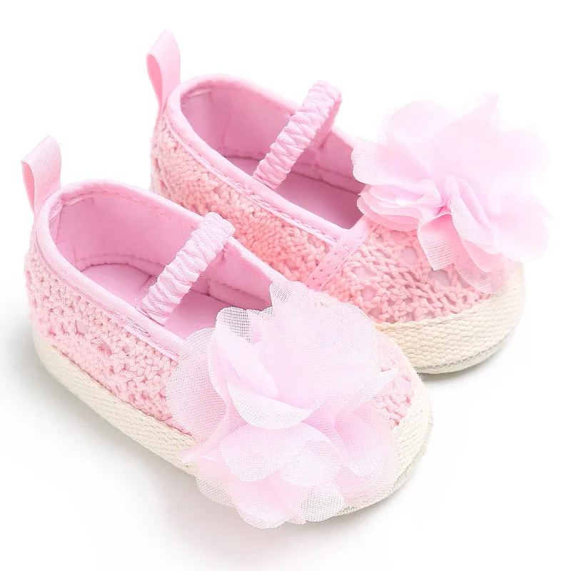 Кружевная детская обувь в цветочек туфли на мягкой подошве преддошкольного возраста с цветочным узором shoesZQ128