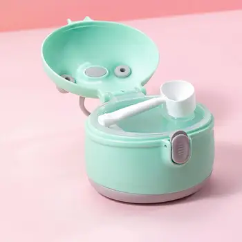 

Simple Portable Baby Food Storage Box Newborn Cereal Milk Powder Container Case Outdoor Feeding Accessories with Spoon