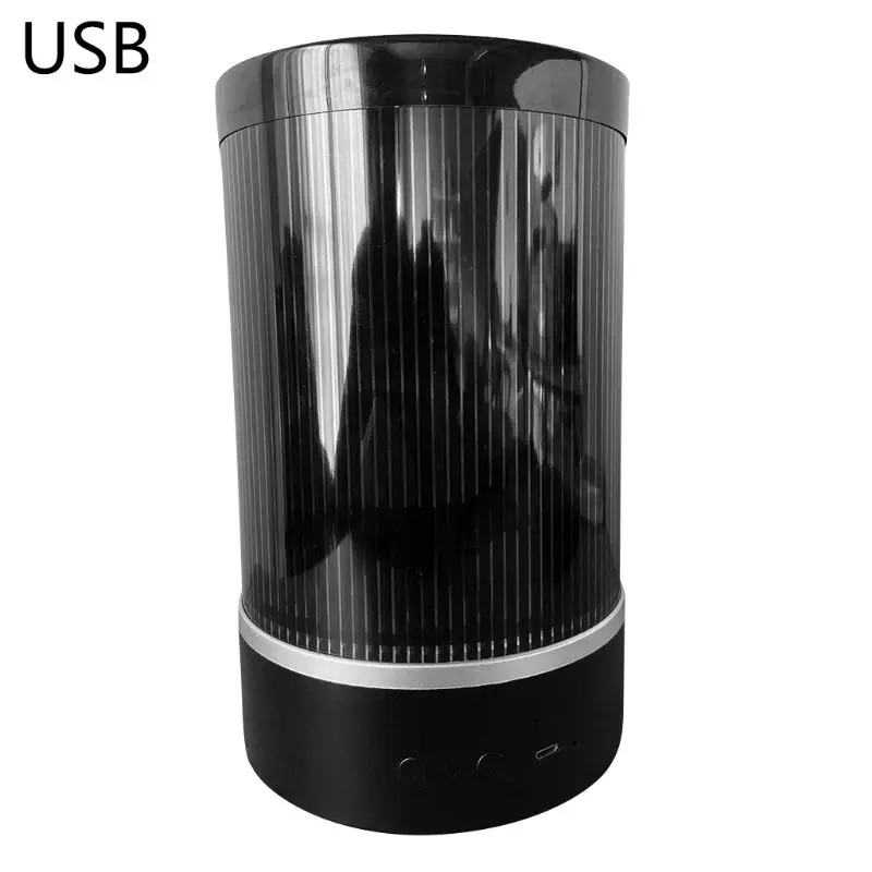 Романтическая домашняя спальня usb зарядка модель светодиодный анимированный аниме ночной Светильник встроенный - Цвет: BK