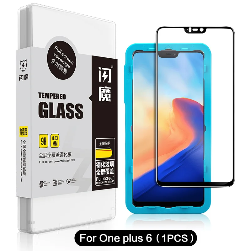 for one plus 6 SmartDevl закаленное стекло для oneplus 6 5 7 защитная пленка для экрана Черная защитная пленка для oneplus 6T закаленное стекло - Цвет: for one plus 6
