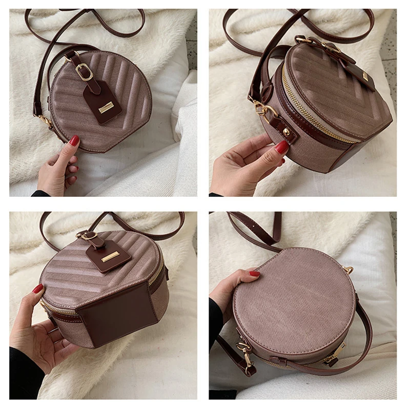 Новинка 2020 круглая сумка высокого качества женская мессенджер модная на плечо и