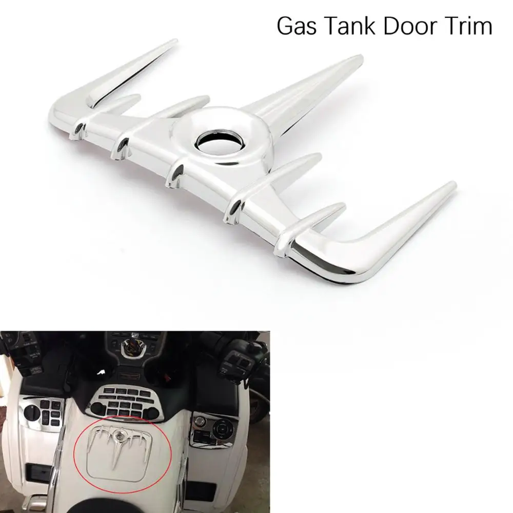Gas Tank Door Trim Artudatech мотоцикл обтекатель для Honda Goldwing Золотое крыло GL1800 GL 1800 2001-2011 Навигация панель управления акценты отделка части - Цвет: Gas Tank Door Trim