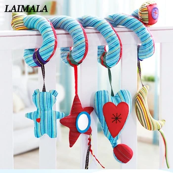 

Heart Shape Plush Rattles Infant Baby Toys Activity Spiral Bed & Stroller Hanging Bell Crib Toys Gifts