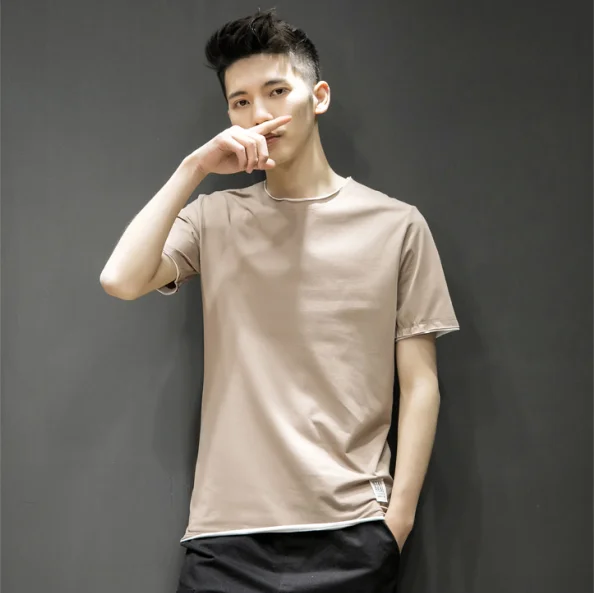 Tanie Nowe męskie z krótkim rękawem letnia koszulka kołnierz na odzież męska z kultywowania własnej moralności męskie koszula z długim rękawem sprawiają, że u