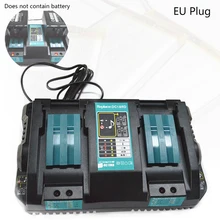 Двойное зарядное устройство для Makita 14,4 V 18V BL1830 Bl1430 DC18RC DC18RA EU Plug