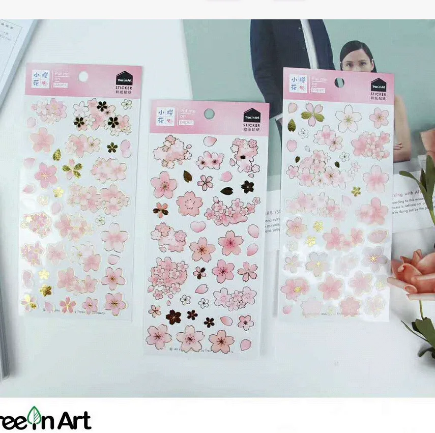 

Cartoon 30 pcs/1lot Small cherry blossom diary deco Planner Stickers/note sticker/message sticker/Decoration Label/wholesale