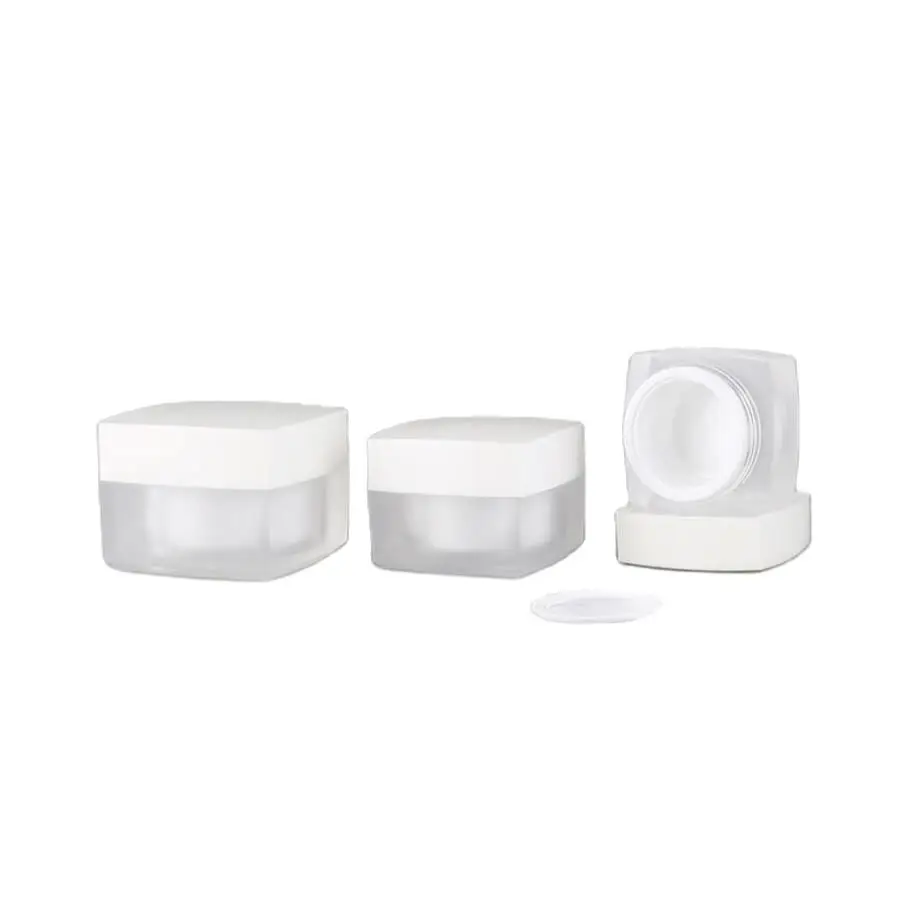 

15G frosted square shape plastic acrylic jar pot tin hyaluronic eye cream serum essence moisturizer skin care cosmetic packing