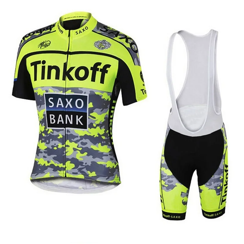 Saxo Bank Tinkoff Ropa Ciclismo/ciclo Ropa Ciclismo Спортивная одежда/bicicleta de carreras Ropa Ciclismo Джерси 9D нагрудник шорты - Цвет: C13