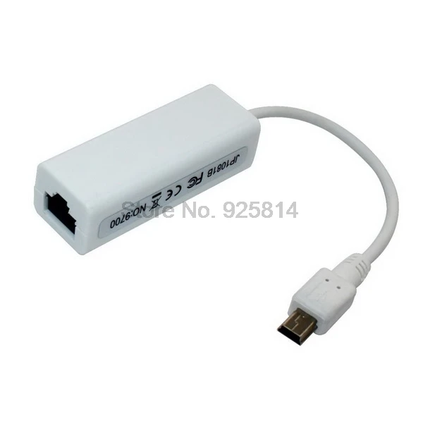by DHL or EMS 50 pieces External Connector for tablet/smartphone Hi-Quality Micro Mini USB to RJ45 Ethernet LAN Network Adapter |