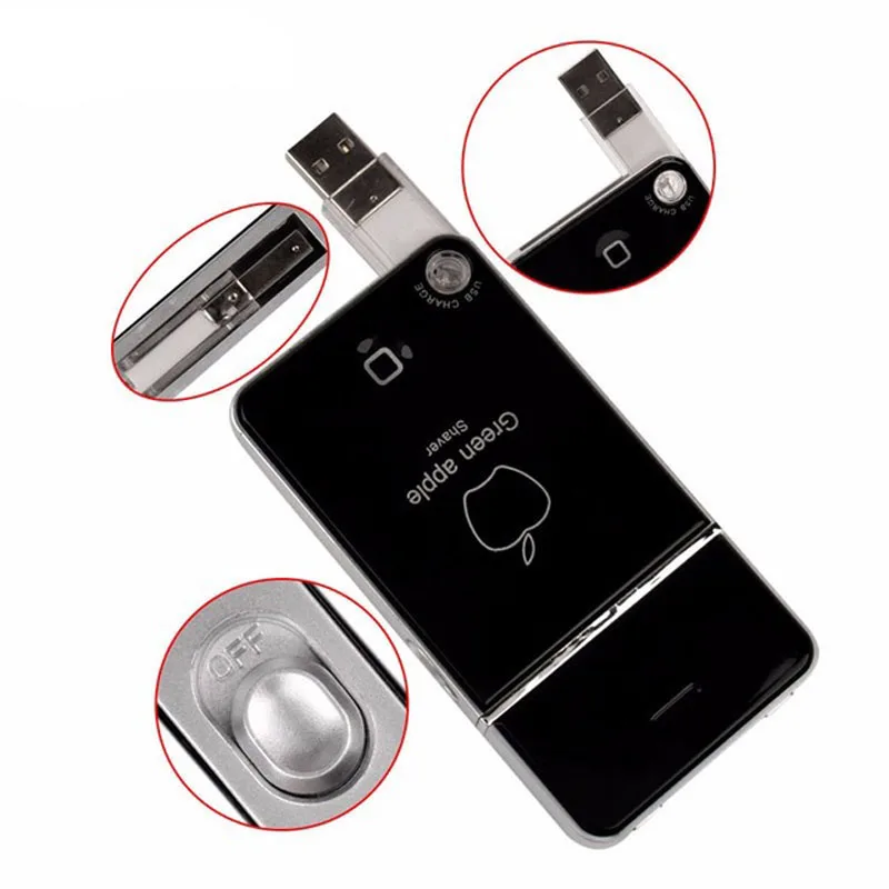 Kemei электробритва перезаряжаемая бритва с USB возвратно поступательным триммер