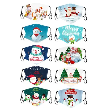 

10pc Children Mouth Mask for Prints Protection Washable Earloop Kids Creative Design Gorgeous Printing Whimsy Face Mask