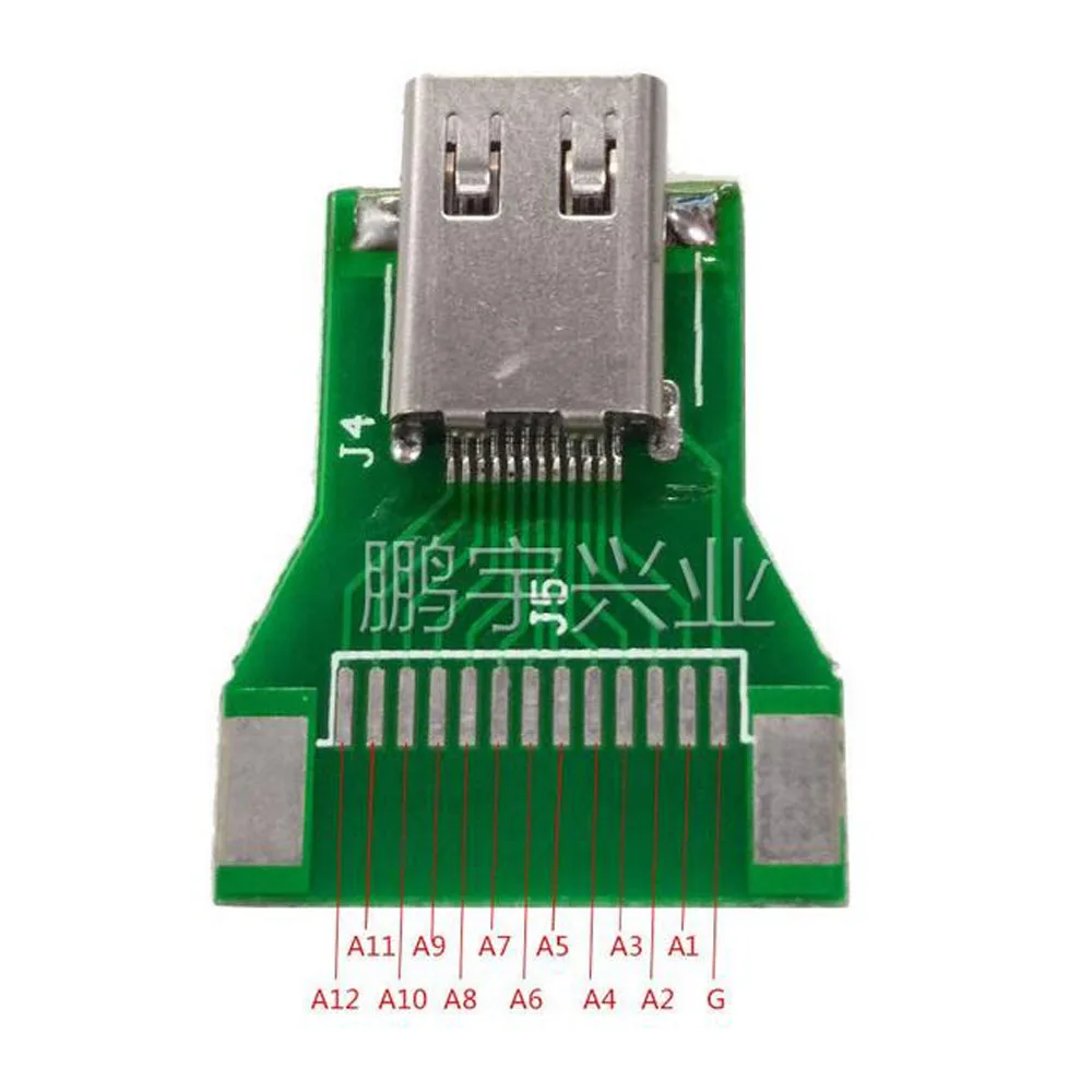 5 шт. USB3.1 тестовая розетка type-c кабель для передачи данных тестовая плата