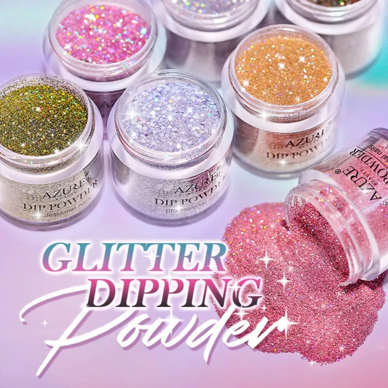Красочная платиновая пудра для погружения ногтей, блестящая пудра для ногтей, флуоресцентная пудра для дизайна ногтей, 7 типов, аксессуары для красоты SQ10